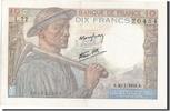 France 10 Francs Billet, 10 F 1941-1949 ''Mineur'', 1944-01-20 -