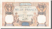 France 1000 Francs Billet, 1 000 F 1927-1940 ''Cérès et Mercure'' -