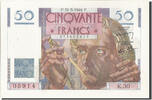 France 50 Francs Billet, 50 F 1946-1951 ''Le Verrier'', 1946-05-31 -