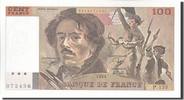 France 100 Francs Billet, 100 F 1978-1995 ''Delacroix'' -