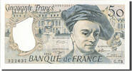 France 50 Francs Billet, 50 F 1976-1992 ''Quentin de La Tour'' -