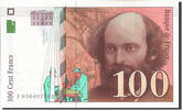 France 100 Francs Billet, 100 F 1997-1998 ''Cézanne'' -