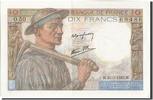 France 10 Francs Billet, 10 F 1941-1949 ''Mineur'', 1943-03-25 -