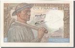 France 10 Francs Billet, 10 F 1941-1949 ''Mineur'', 1943-09-09 -