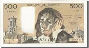 France 500 Francs Billet, 500 F 1968-1993 ''Pascal'', 1977-11-03 -