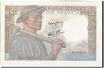 France 10 Francs Billet, 10 F 1941-1949 ''Mineur'', 1944-01-20 -