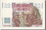 France 50 Francs Billet, 50 F 1946-1951 ''Le Verrier'', 1946-03-14 -