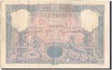 France 100 Francs Billet, 100 F 1888-1909 ''Bleu et Rose'', 1889-07-13 -