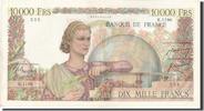France 10,000 Francs Billet, 10 000 F 1945-1956 ''Génie Français'' -