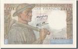 France 10 Francs Billet, 10 F 1941-1949 ''Mineur'', 1946-09-26 -