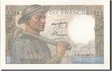 France 10 Francs Billet, 10 F 1941-1949 ''Mineur'', 1947-10-30 -