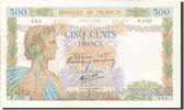 France 500 Francs Billet, 500 F 1940-1944 ''La Paix'', 1940-12-19 -