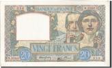 France 20 Francs Billet, 20 F 1939-1942 ''Science et Travail'' -