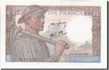 France 10 Francs Billet, 10 F 1941-1949 ''Mineur'', 1942-11-19 -