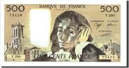 France 500 Francs Billet, 500 F 1968-1993 ''Pascal'', 1989-02-02 -