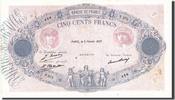 France 500 Francs Billet, 500 F 1888-1940 ''Bleu et Rose'', 1927-02-05 -
