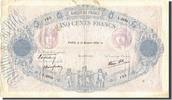 France 500 Francs Billet, 500 F 1888-1940 ''Bleu et Rose'', 1939-10-12 -
