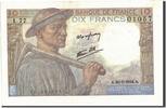 France 10 Francs Billet, 10 F 1941-1949 ''Mineur'', 1944-01-20 -