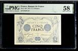 France 5 Francs Noir, 1872-01-11, D.98, PMG -