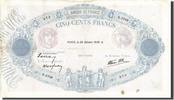 France 500 Francs Billet, 500 F 1888-1940 ''Bleu et Rose'', 1939-10-26 -