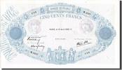 France 500 Francs Billet, 500 F 1888-1940 ''Bleu et Rose'', 1939-04-13 -