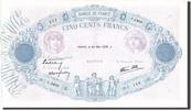 France 500 Francs Billet, 500 F 1888-1940 ''Bleu et Rose'', 1939-05-25 -