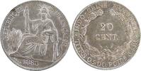 20 Cents 1885 A Monnaie, Indochine Française, Paris, Argent, Lecompte:188 SUP