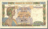 France 500 Francs Billet, 500 F 1940-1944 ''La Paix'', 1944-05-17 -