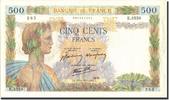 France 500 Francs 500 F 1940-1944 ''La Paix'', 1941-08-28 -