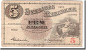 Suède 5 Kronor Billet, 1952, KM:33ai -
