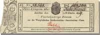 Etats allemands 6 Franken Billet, 1819-12-31 -