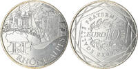 France 10 Euro Rhône Alpes, Paris, Argent, KM:1751 -