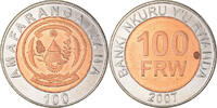 Rwanda 100 Francs Monnaie, British Royal Mint, Bimétallique -