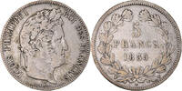 France 5 Francs Monnaie, Louis-Philippe, Lille, Argent -