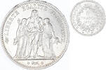 France 5 Francs Monnaie, Hercule, Paris, Argent, Gadoury:745a -