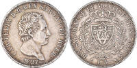 États italiens 5 Lire Monnaie, SARDINIA, Carlo Felice, Genoa -