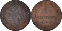 France Centime Monnaie, Cérès, Paris, Bronze, Gadoury:88 -