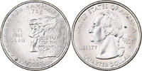 États-Unis Quarter U.S. Mint, Cupronickel plaqué cuivre, KM:308 -
