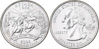 États-Unis Quarter U.S. Mint, Cupronickel plaqué cuivre, KM:382 -