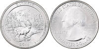 États-Unis Quarter U.S. Mint, Cupronickel plaqué cuivre, KM:496 -