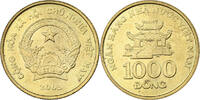 Viêt Nam 1000 Dông Viet Nam, SOCIALIST REPUBLIC, Vantaa, Brass plated steel -