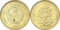 Viêt Nam 1000 Dông Viet Nam, SOCIALIST REPUBLIC, Vantaa, Brass plated steel -