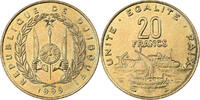 Djibouti 20 Francs Paris, Bronze-Aluminium, KM:24 -