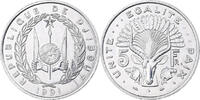 Djibouti 5 Francs Paris, Aluminium, KM:22 -