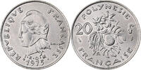 Polynésie française 20 Francs Paris, Nickel, KM:9 -