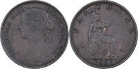 Grande-Bretagne Farthing Victoria, Bronze, KM:747.2 -