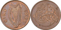 Irlande 2 Pence République d'Irlande, Bronze, KM:21 -