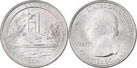 États-Unis Quarter U.S. Mint, Cupronickel plaqué cuivre, KM:497 -