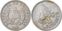 Guatemala 25 Centavos Cupro-nickel, KM:278.5 -
