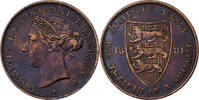 Jersey 1/12 Shilling Victoria, Bronze, KM:8 -